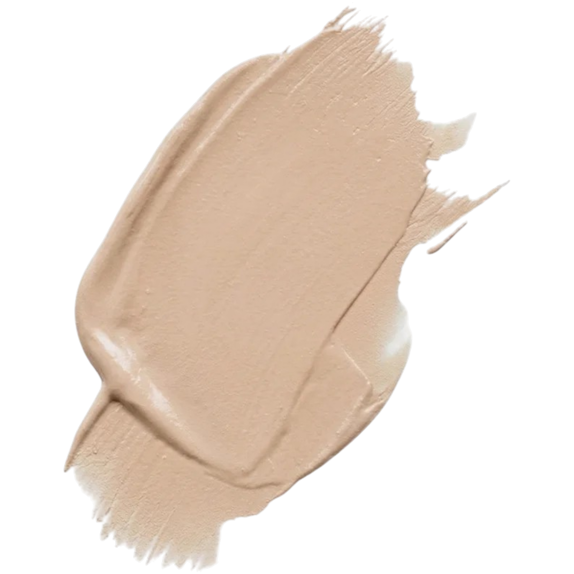 Beige makeup swatch on a black background