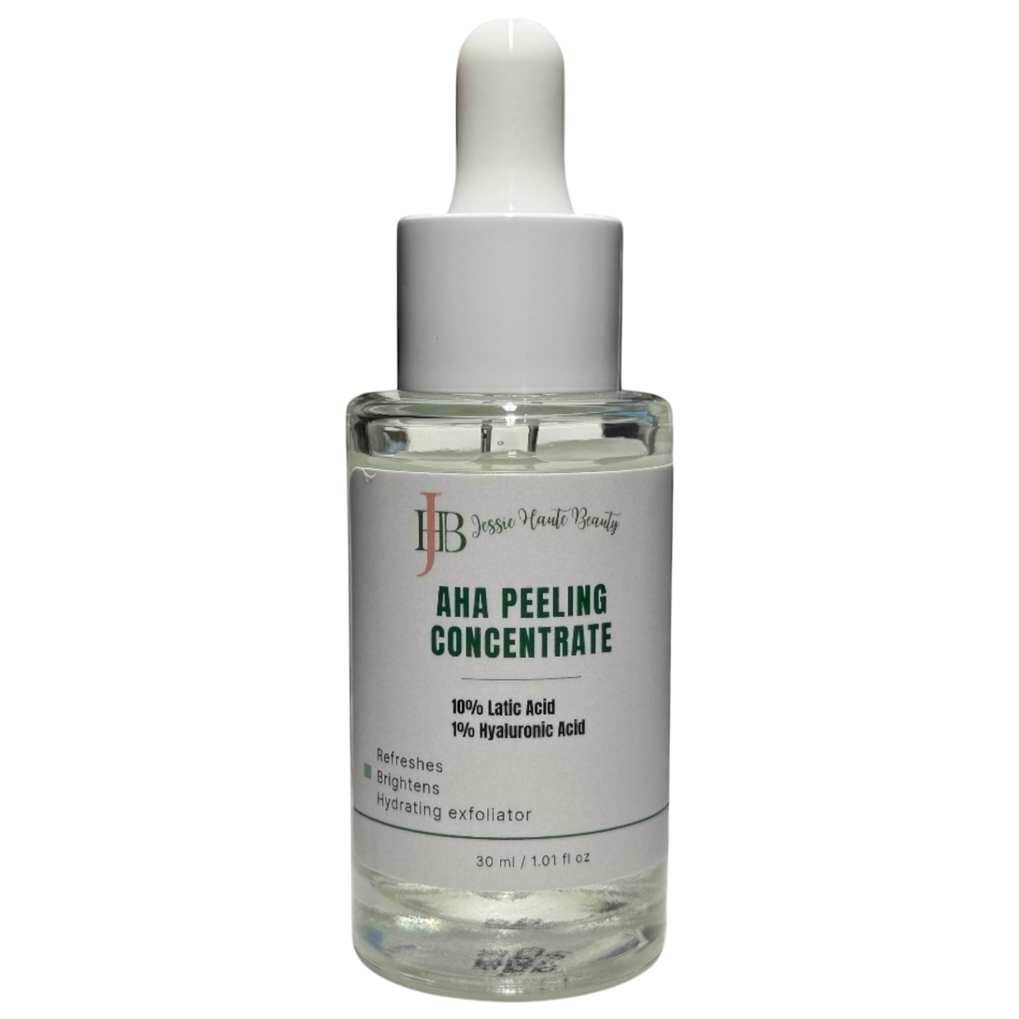 Bottle of AHA Peeling Concentrate with dropper on a white background