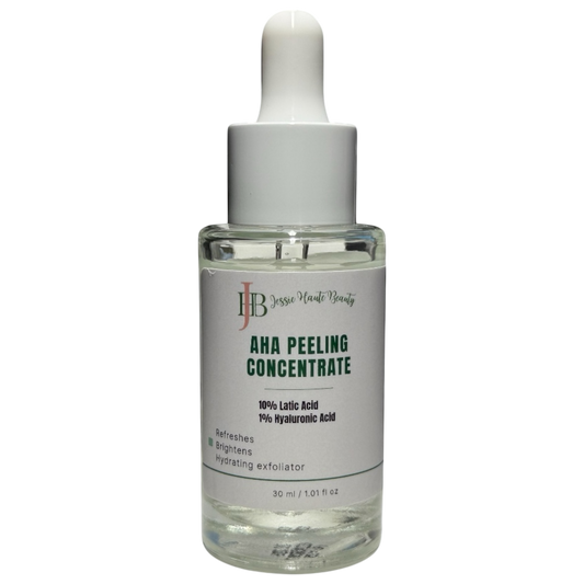 Bottle of AHA Peeling Concentrate with dropper on a white background
