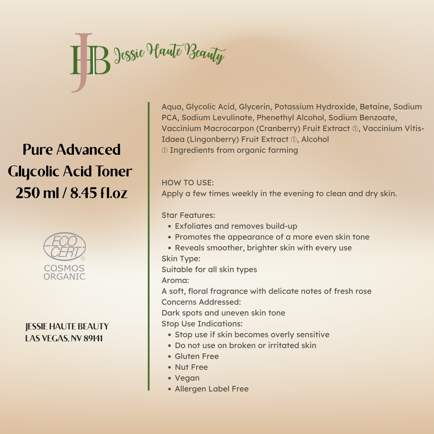 Pure Advanced Glycolic Acid Toner 250 ml / 8.45 fl.oz