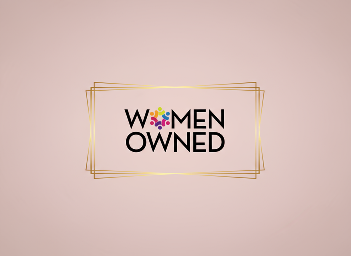 Women-Owned Certification with Golden Trim