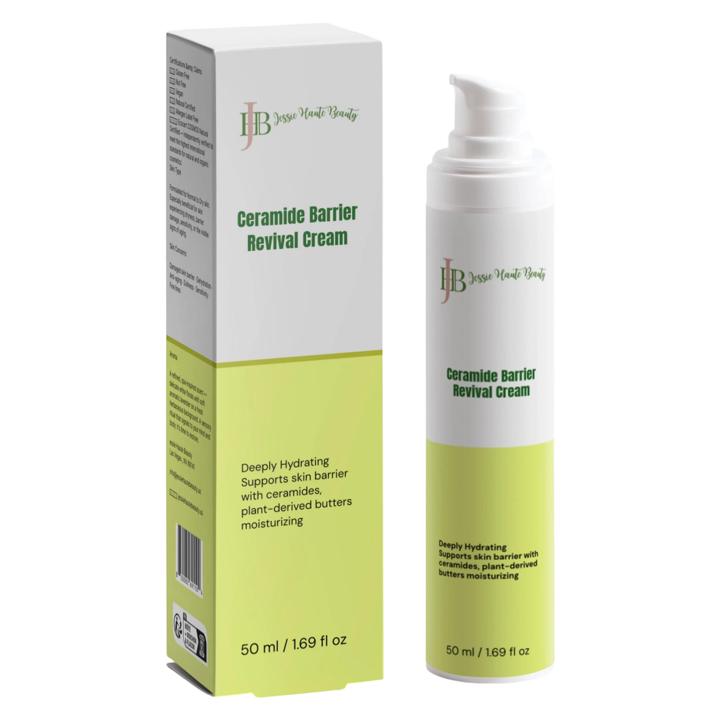 Ceramide Barrier Revival Cream with packaging on a white background